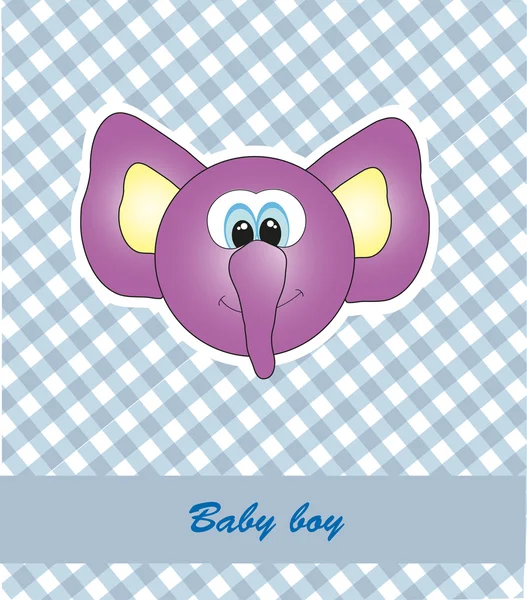 Tarjeta para bebé. ilustración vectorial — Vector de stock