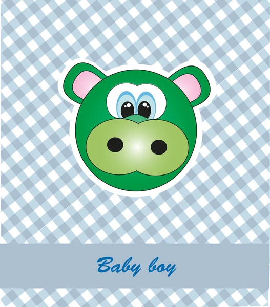 Kaart voor baby. vectorillustratie — Stockvector