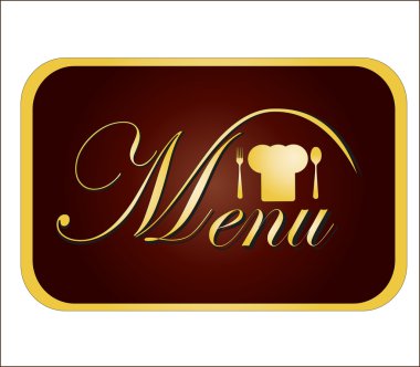 Gold card menüsü. vektör çizim