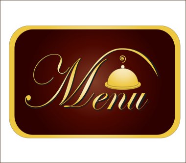 Gold card menüsü. vektör çizim