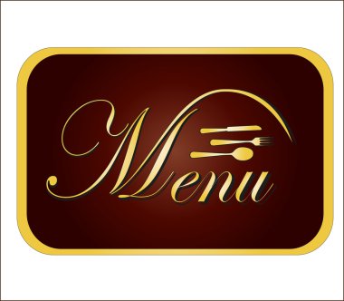 Gold card menüsü. vektör çizim
