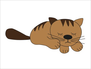 komik kedi yavrusu. vektör.