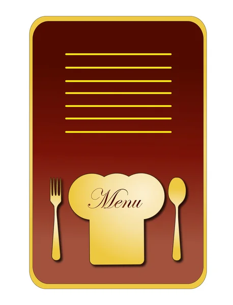 Gold card menu. vector illustration — Stock Vector