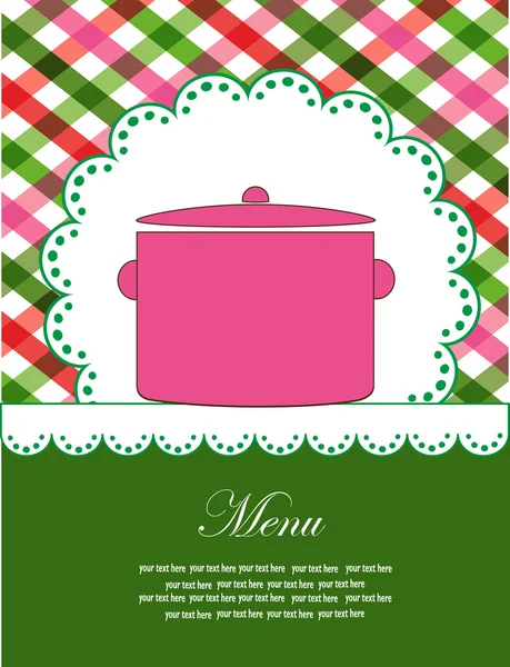 Menu. vector illustration — Stock Vector