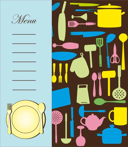 Carte de menu. illustration vectorielle — Image vectorielle