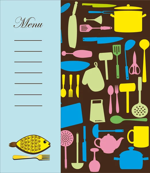 Carte de menu. illustration vectorielle — Image vectorielle