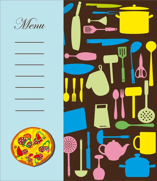 Carte de menu. illustration vectorielle — Image vectorielle