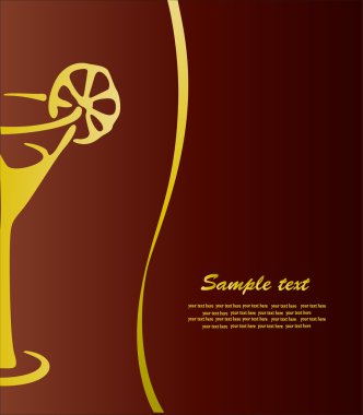 Card menüsü. vektör.