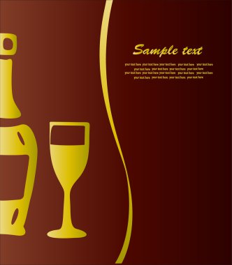 Card menüsü. vektör.