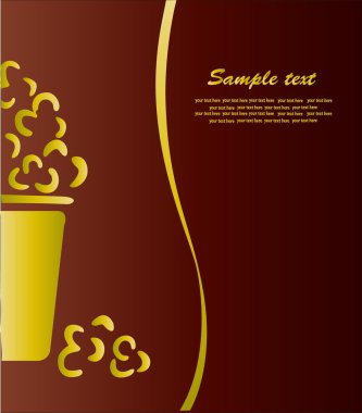 Card menüsü. vektör.