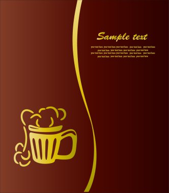 Card menüsü. vektör.