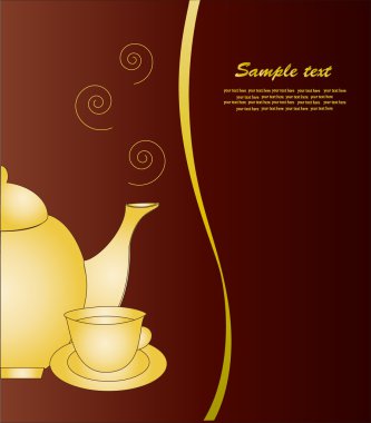 Card menüsü. vektör.