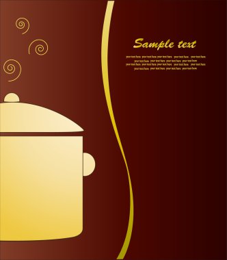 Card menüsü. vektör.