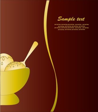 Card menüsü. vektör.