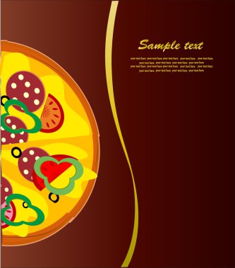 Card menüsü. vektör.