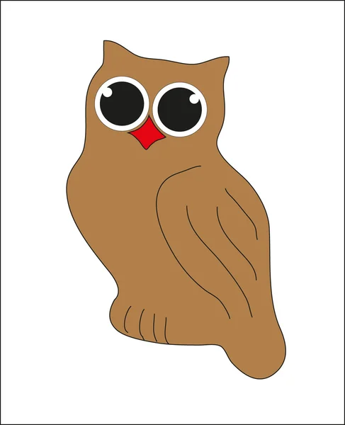 Owl. Figure. Vector. — Stock Vector