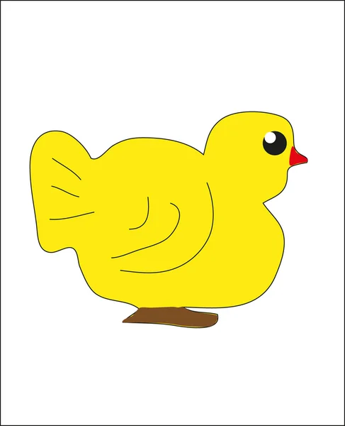 Chicken - fågel. figur. vektor. — Stock vektor