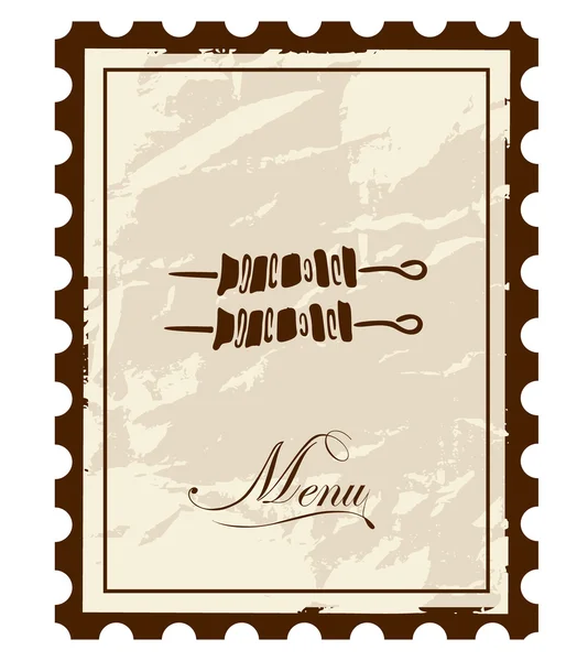 Old mark - menu. Vector illustration. — Stock Vector