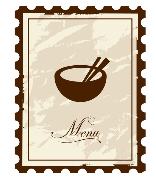 Old mark - menu. Vector illustration. — Stock Vector