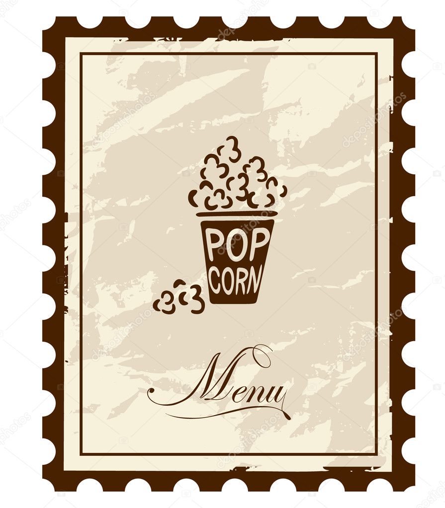 Old mark - menu. Vector illustration.