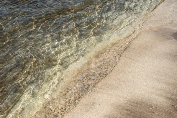 Sandy beach and sea wave — Stock Photo, Image