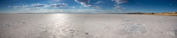 Panorama of salt lake in Turkey