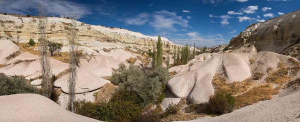 Panoramaudsigt på den smukke dal i Kappadokien - Stock-foto