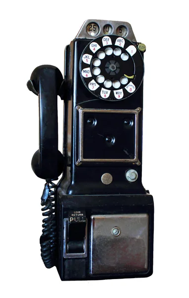 Téléphone payant antique — Photo