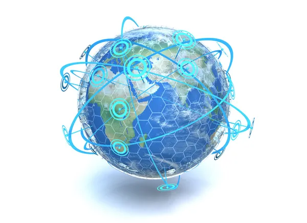Globales Netzwerk Stockfoto