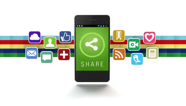 Social Sharing Applications — Stock Photo, Image