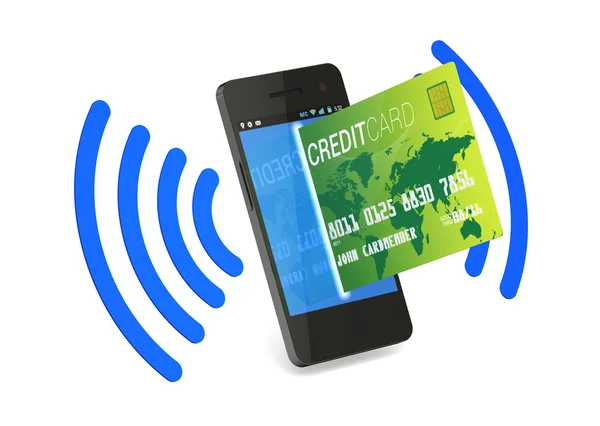 NFC Digital Credit Card — Stock Photo, Image