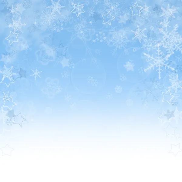 Natal fundo abstrato com flocos de neve — Fotografia de Stock