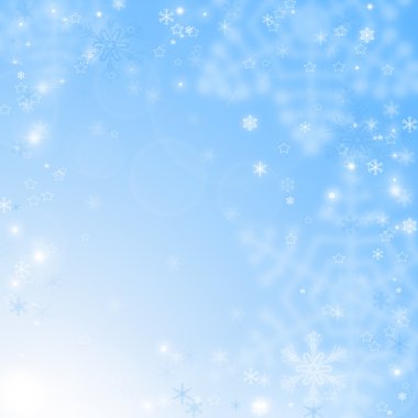 Kar taneleriyle soyut Noel arkaplanı