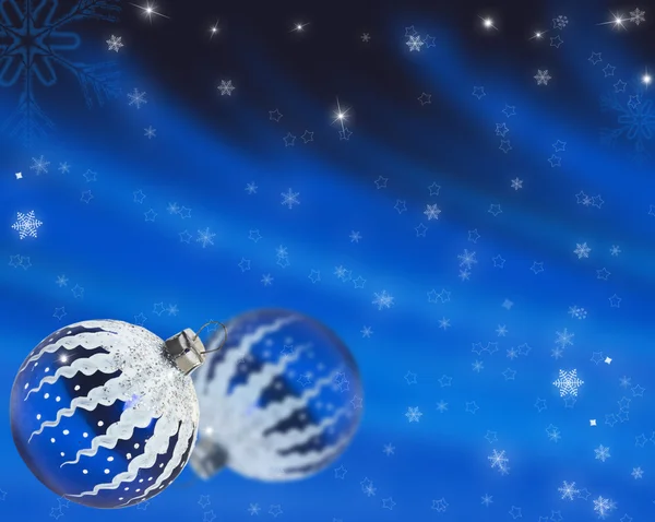 Natale sfondo blu — Foto Stock