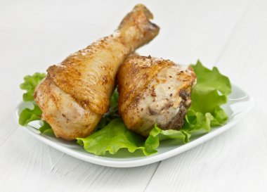 iştah açıcı kızarmış tavuk budu