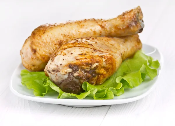 Appetizing fried chicken legs — Stock Photo, Image