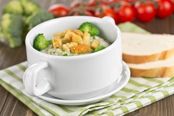 ブロッコリーと野菜スープ — ストック写真