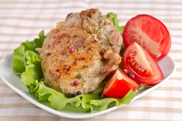 Gebratenes Schweinefilet — Stockfoto