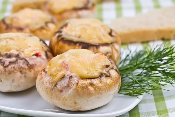 Stuffed mushrooms — Stock Photo, Image