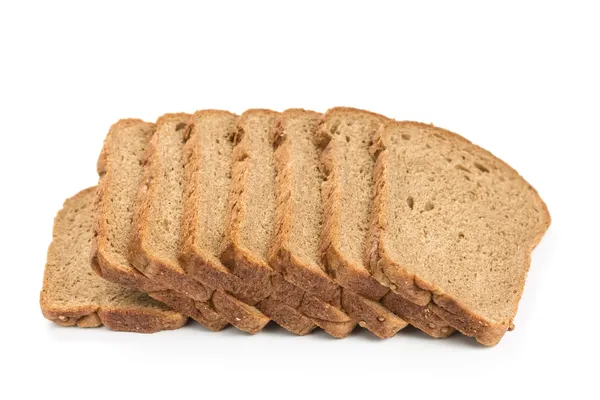 Rye bread isolated on white — Stock Photo, Image