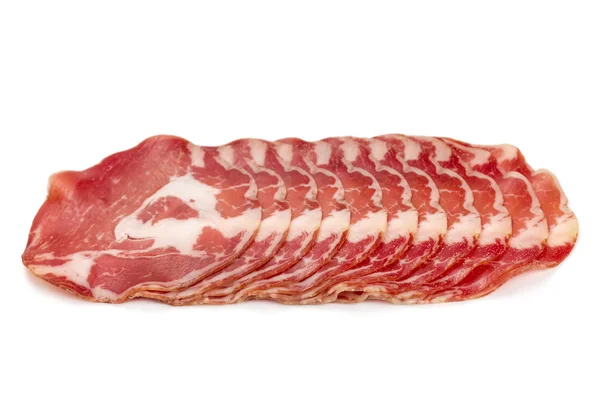 Thinly sliced ham — Stock Photo, Image