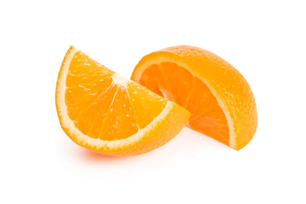 Dva plátky pomeranče — Stock fotografie
