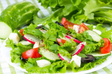 Bahar salatası, taze sebze