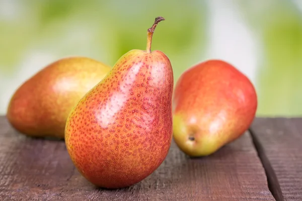 Three ripe pears — Stock Photo, Image