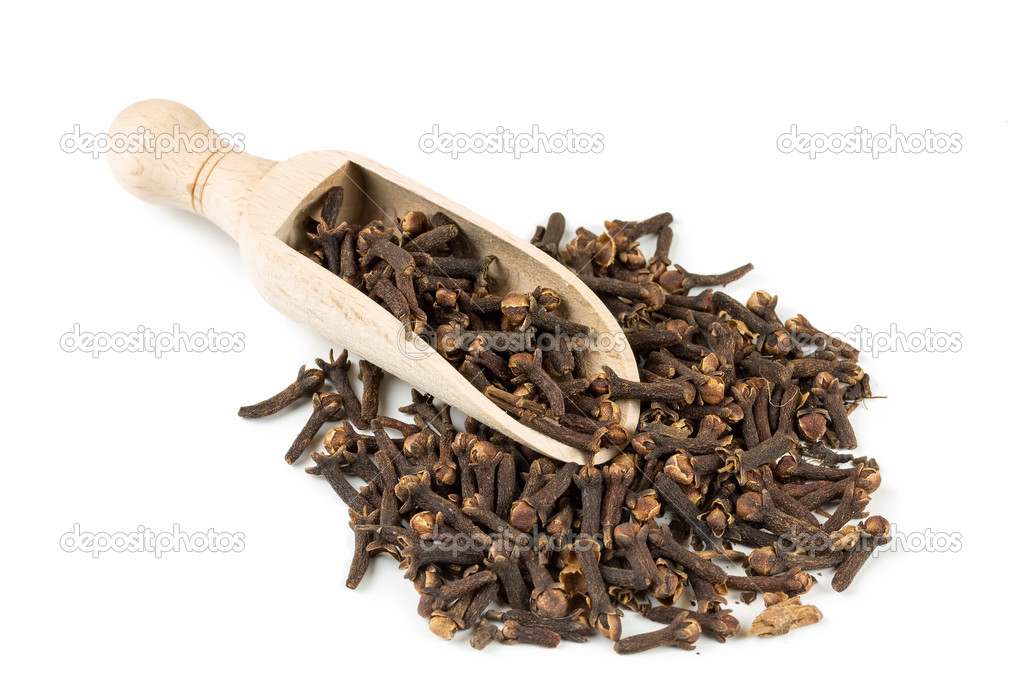 Spice clove spice in spoon