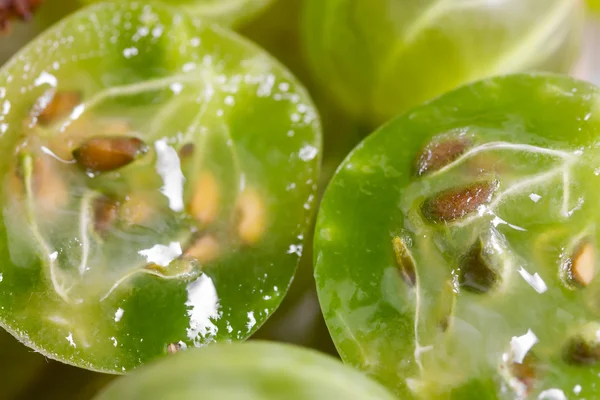 Uva spina fresca primo piano come consistenza . — Foto Stock