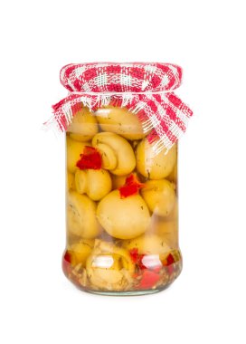 bir cam kavanoza Marine mantar