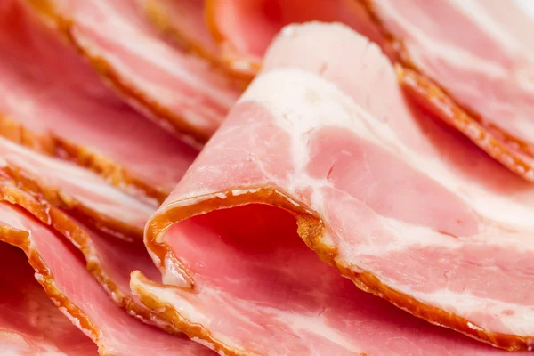 Thinly sliced ham — Stock Photo, Image