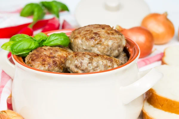 Fried meat cutlets — Stock Photo, Image