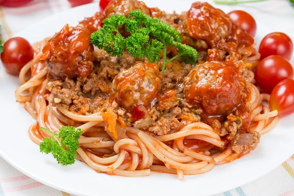 Italian dish spaghetti — Stock Photo, Image
